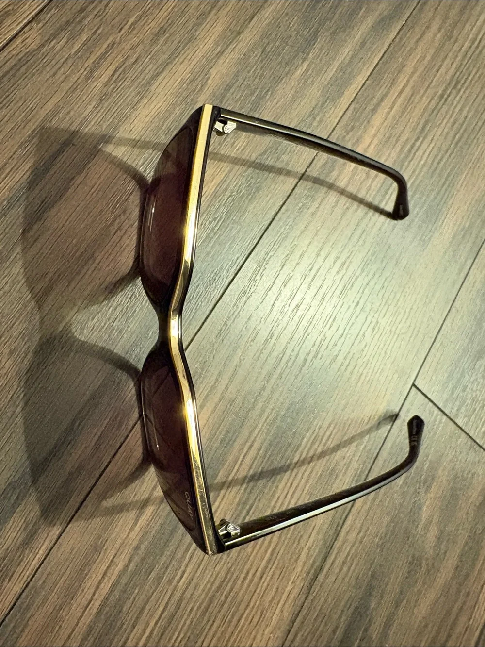 Quay Brown and Gold Sunglasses